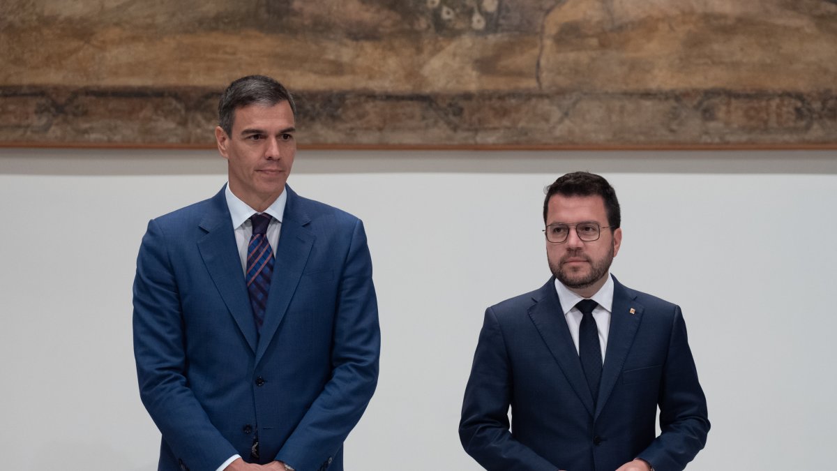 Pedro Sánchez y Pere Aragonès se han reunido este miércoles 24 de julio en Barcelona.