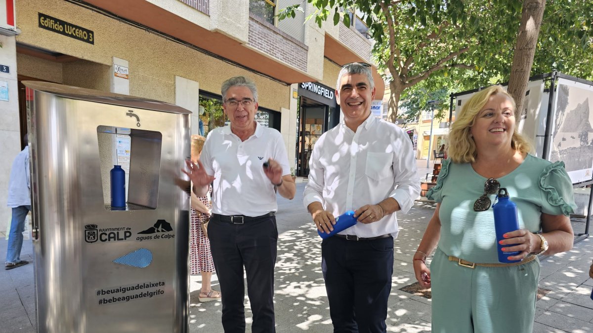 Fuente de agua en Calpe