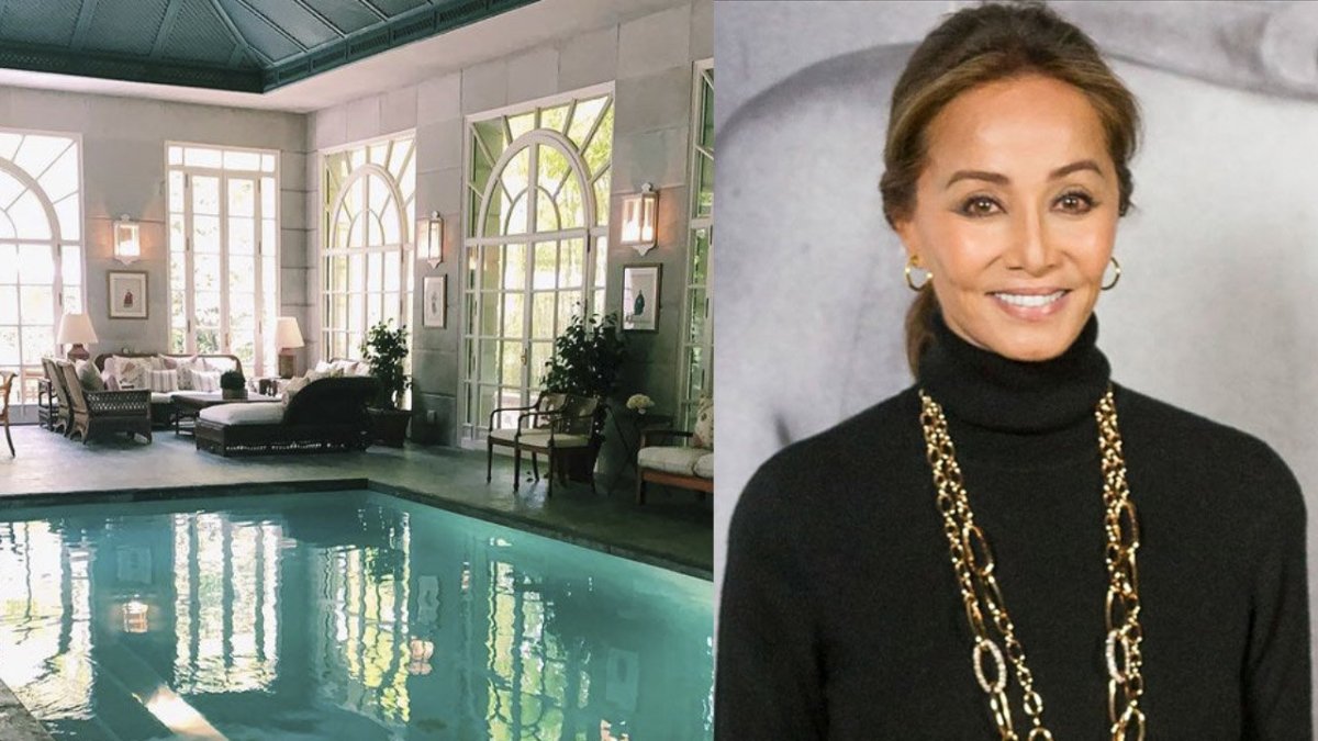 Isabel Preysler y parte de su mansión madrileña.