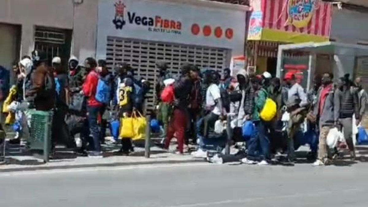 Inmigrantes en Guardamar del Segura -Foto del PP-