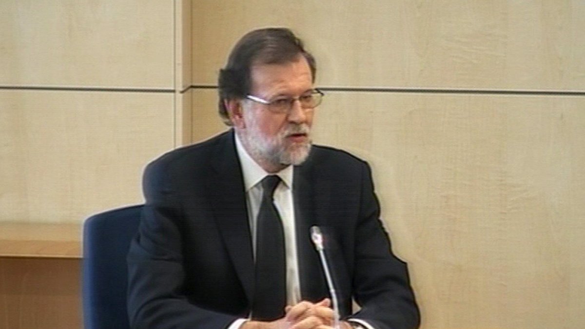 Mariano Rajoy declarando como testigo