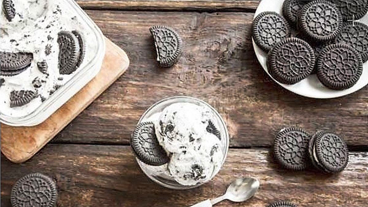 Helado de Oreo casero