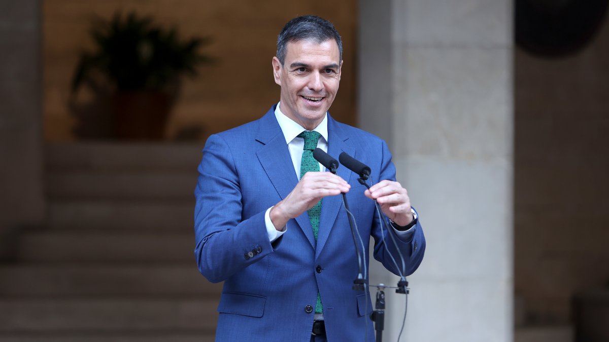 El presidente del Gobierno, Pedro Sánchez