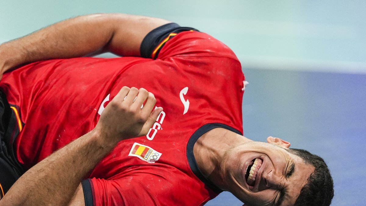 El jugador de la selección española de balonmano, Javi Rodríguez.