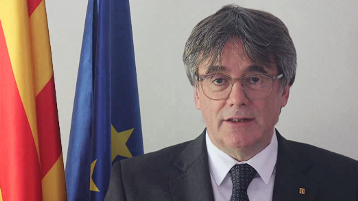 Carles Puigdemont en el vídeo que ha publicado este sábado en redes sociales.