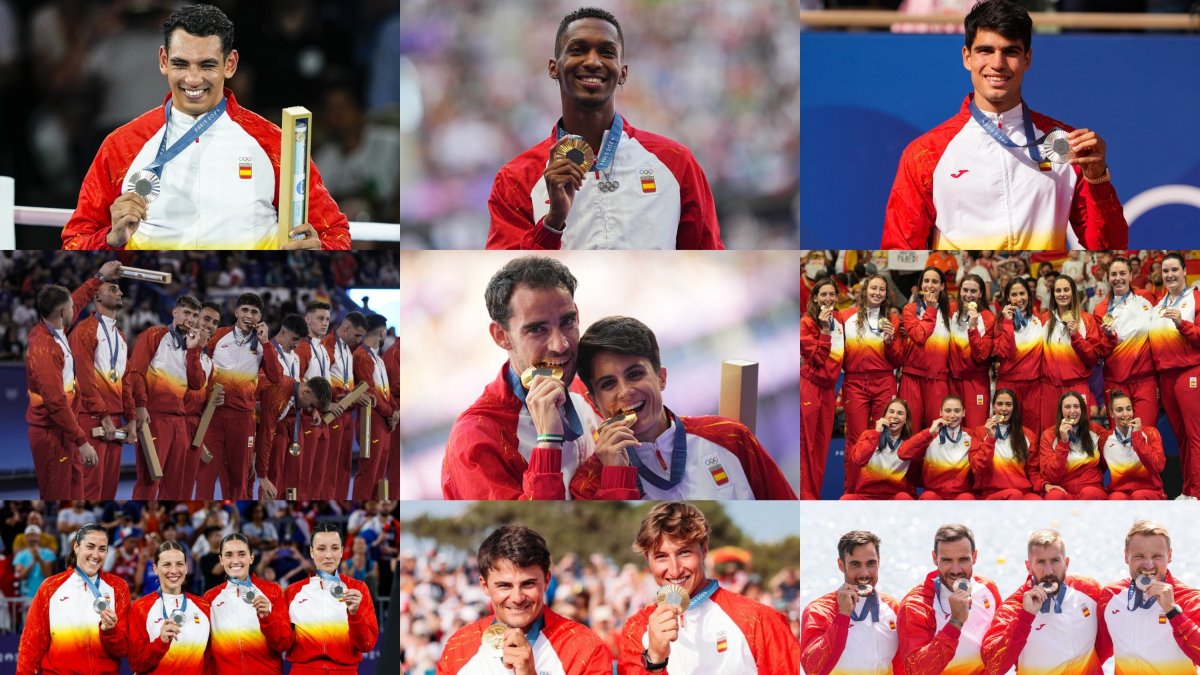 Imágenes de algunos de los 18 medallistas españoles en estos Juegos Olímpicos de París 2024.