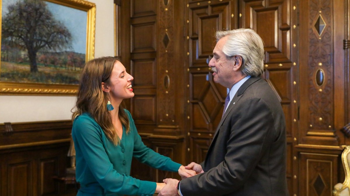 Irene Montero y Alberto Fernández