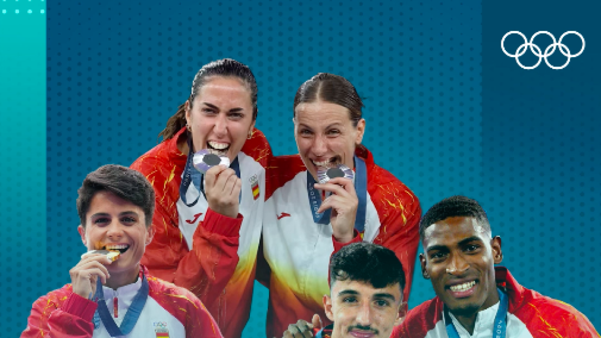 Vega Gimeno y Sandra Ygueravide, plata en baloncesto 3x3, María Pérez, atleta del Valencia Club de Atletismo y los futbolistas del Valencia CF, Diego López y Cristhian Mosquera