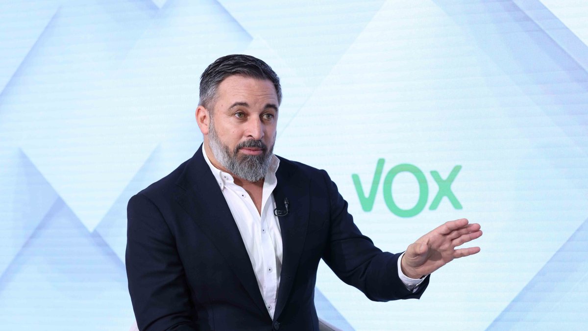 El líder de Vox, Santiago Abascal