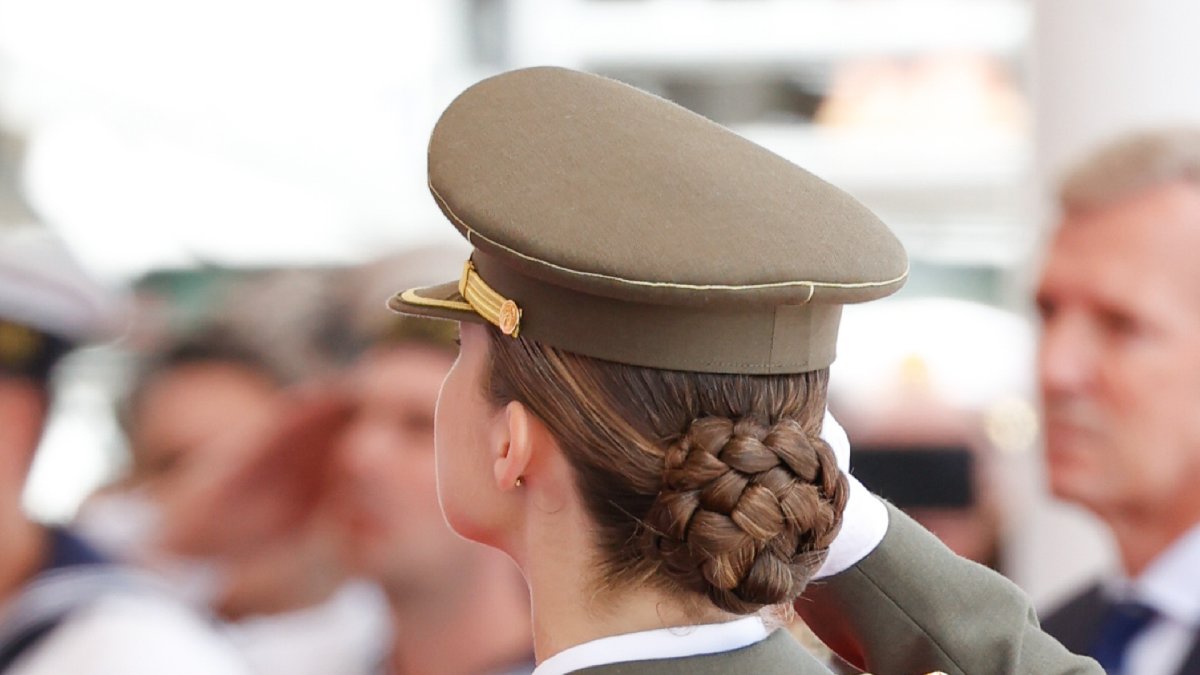 La Princesa Leonor, el pasado 16 de julio en los despachos de la Escuela Naval de Marín.