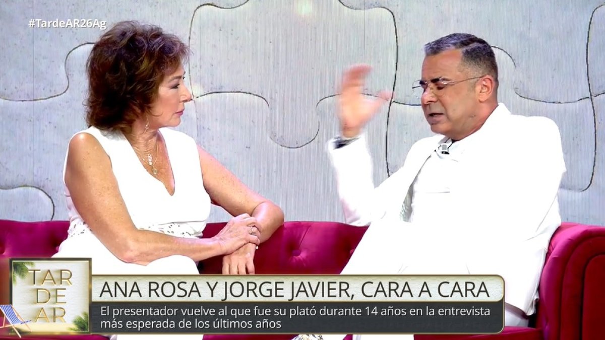 Ana Rosa y Jorge Javier en 'TardeAR',