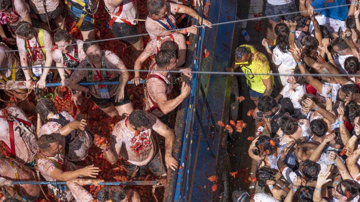 Imagen archivo de la Tomatina