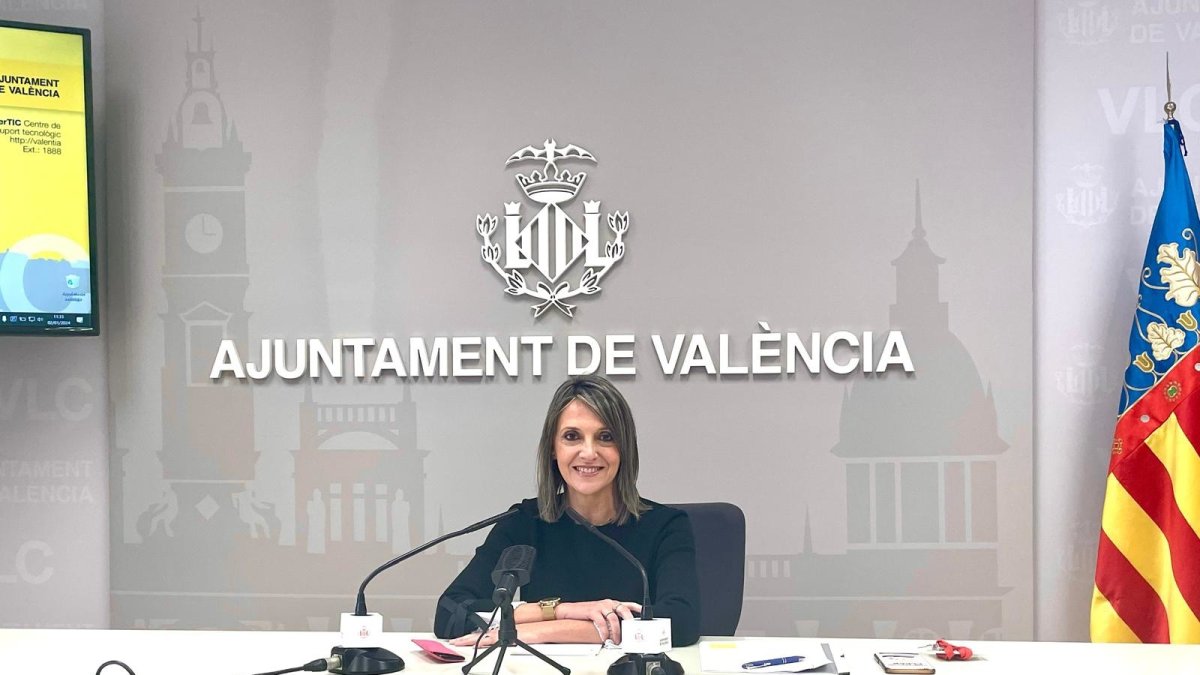 La concejala de Fiestas y Tradiciones del Ayuntamiento de València, Mónica Gil