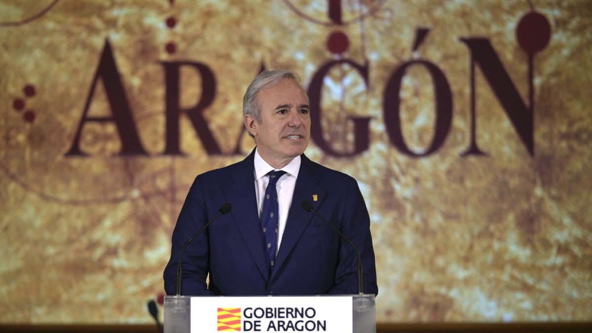 El presidente de Aragón, Jorge Azcón.