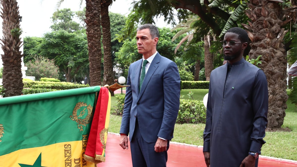 Pedro Sánchez, durante su reciente visita a Senegal.