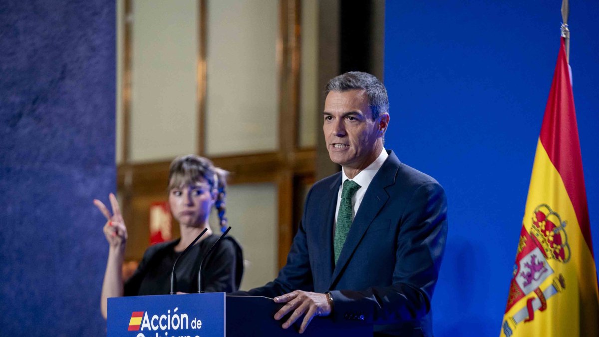 El presidente del Gobierno, Pedro Sánchez