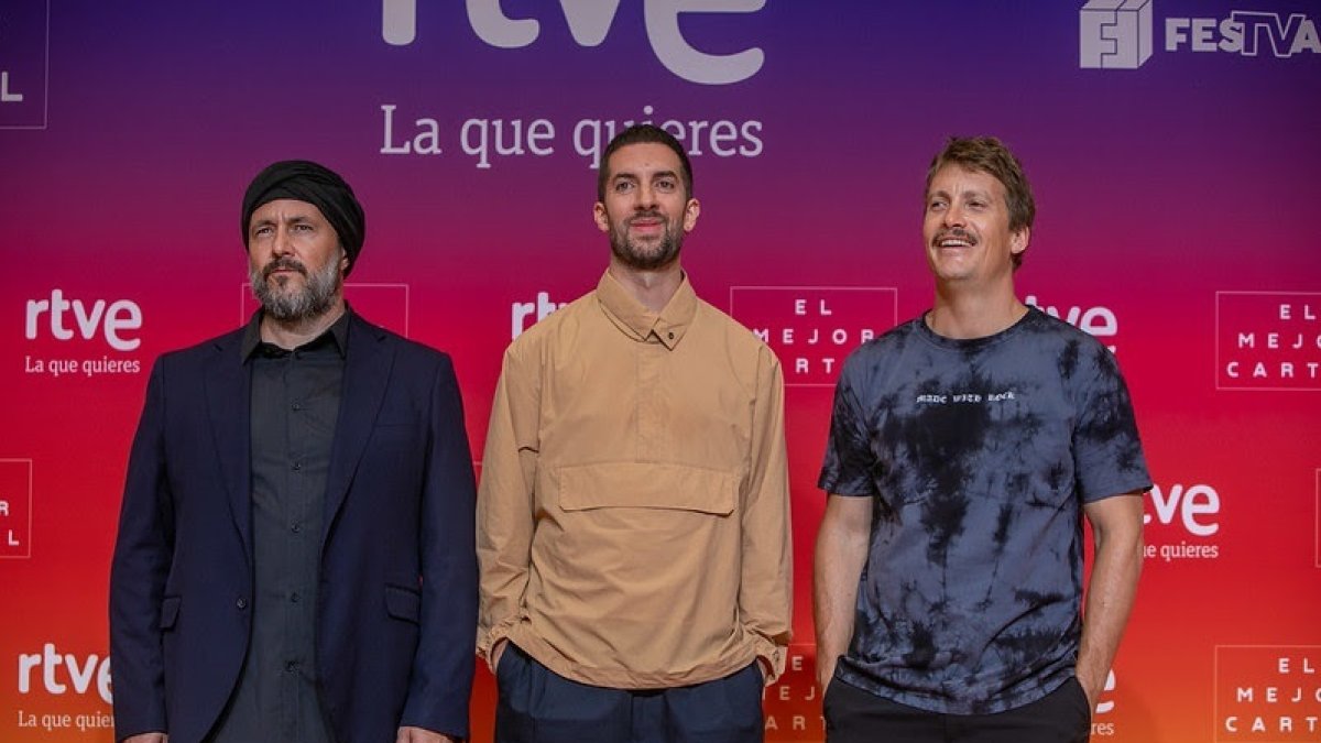 Ricardo Castella, David Broncano y Grison, en el FestVal de Vitoria.