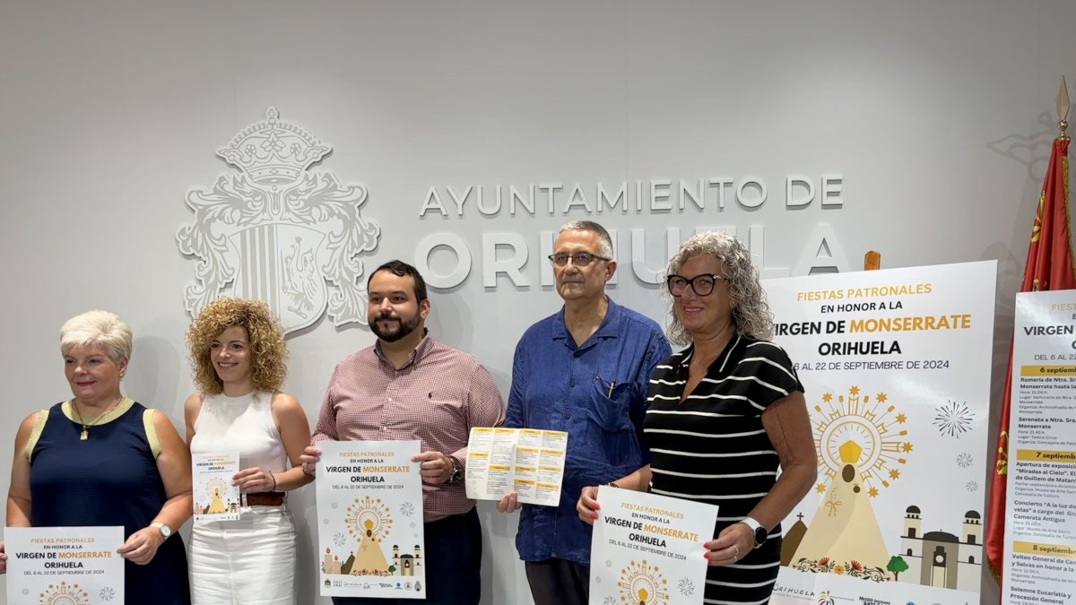 Presentación del programa de actividades en honor a Nuestra Señora de Monse-rrate que organiza la Concejalía de Turismo, Cultura y Festividades