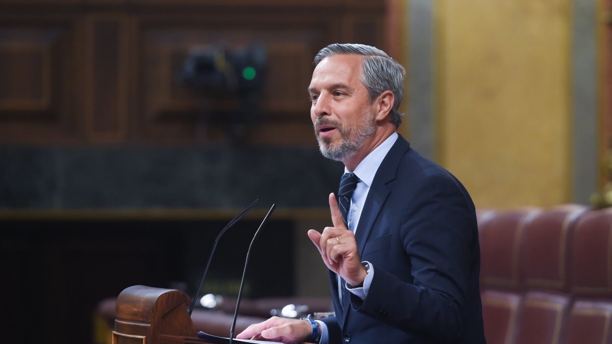 El vicesecretario de Economía del Partido Popular, Juan Bravo, en una intervención en el Congreso.