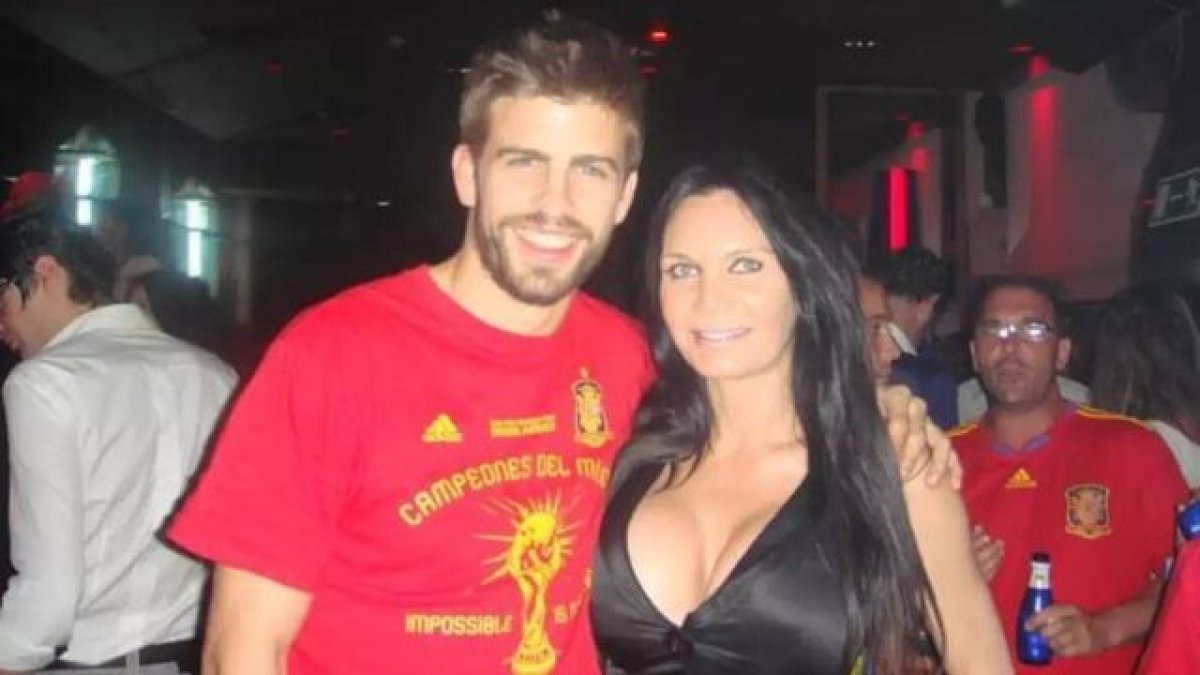 Gerard Piqué y Yola Berrocal, en una foto que compartió ella en redes.