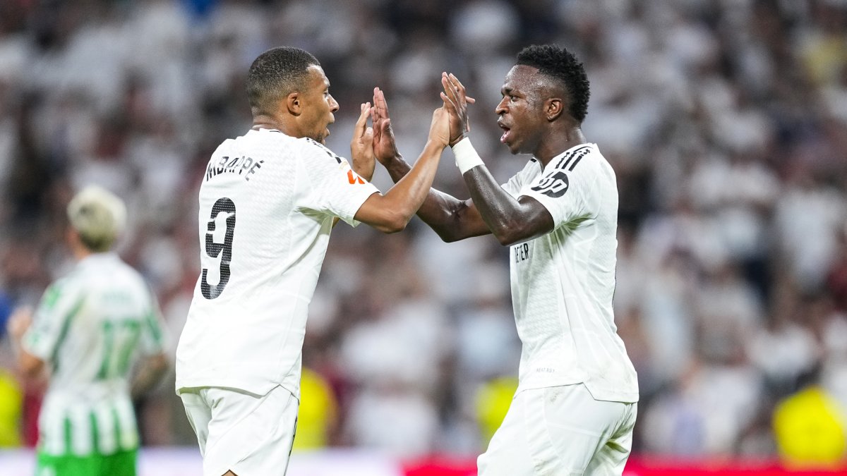 Kylian Mbappe y Vinicius Junior