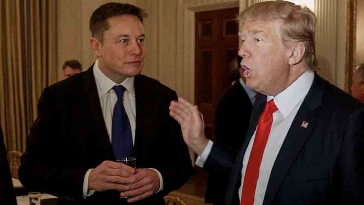 Elon Musk con Donald Trump