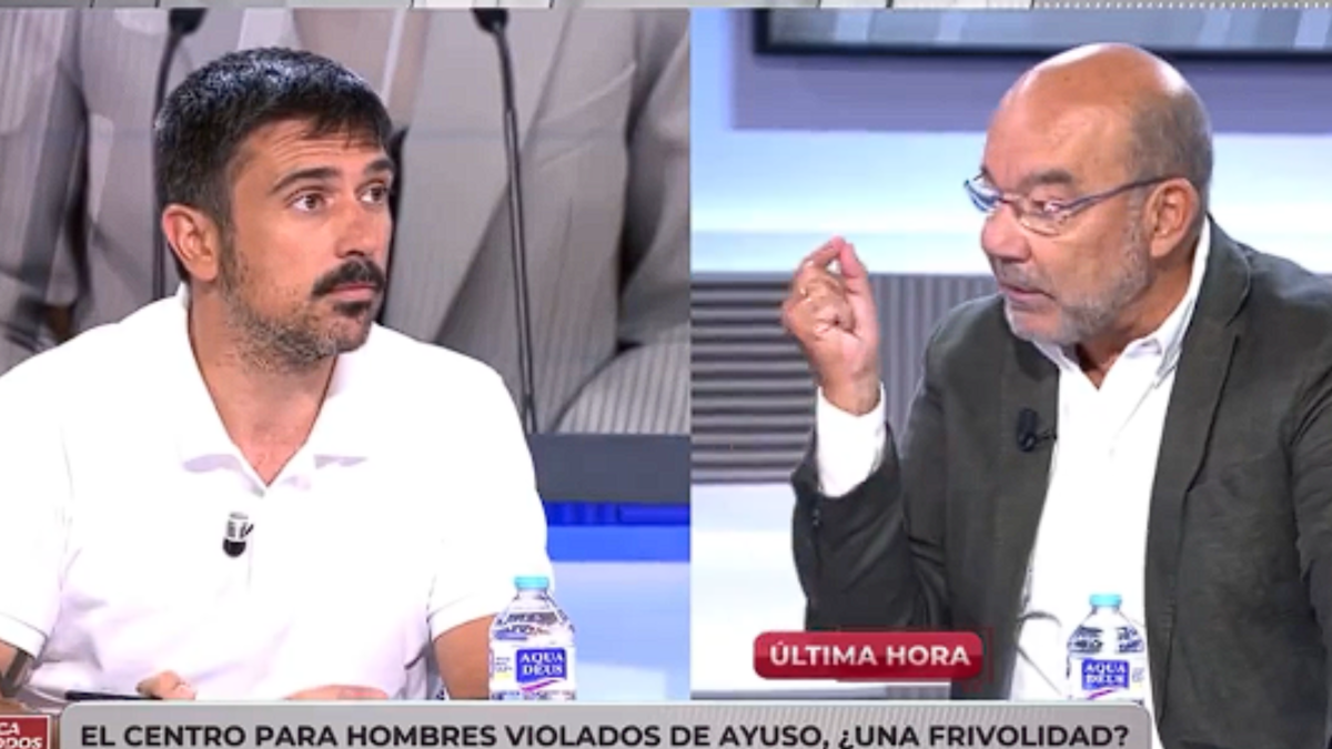 Ramón Espinar y Ángel Expósito durante el programa 'En boca de todos' en Cuatro.