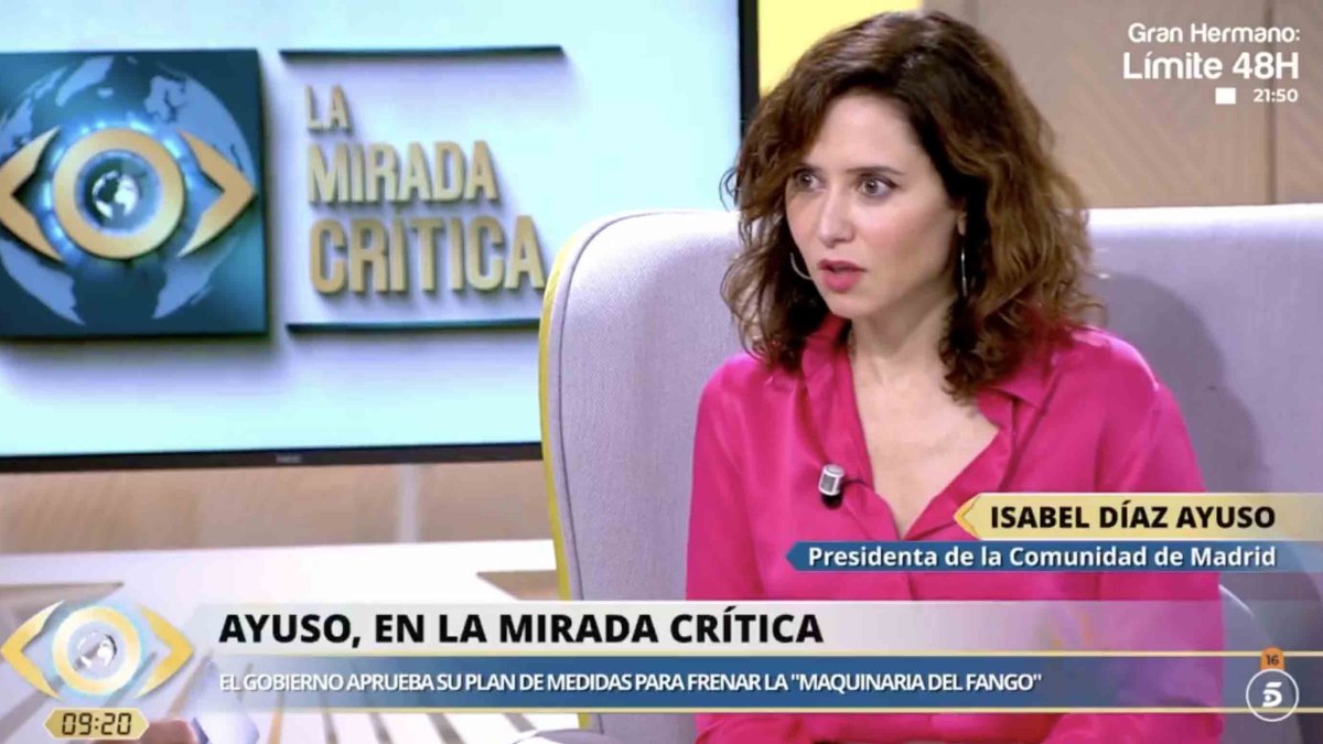 Isabel Díaz Ayuso en 'La mirada crítica'