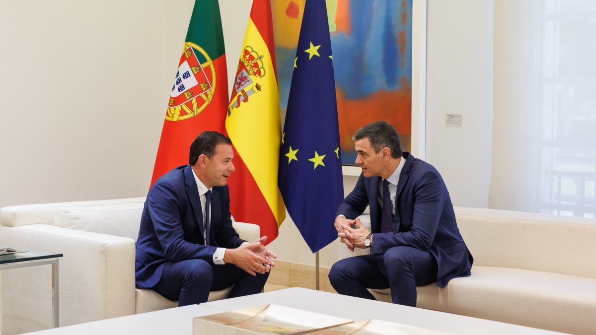 El presidente del Gobierno, Pedro Sánchez, durante la visita del primer ministro de la República de Portugal, Luís Montenegro, en abril.