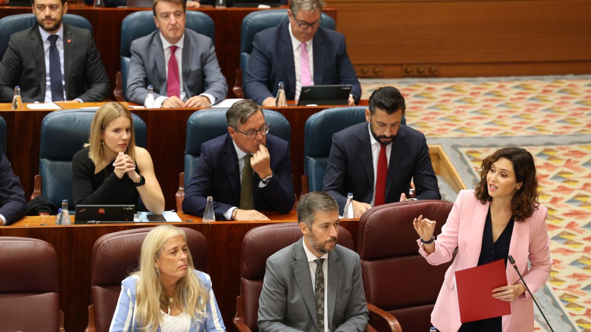 Isabel Díaz Ayuso en el Pleno de la Asamblea de Madrid

EUROPA PRESS - MARTA FERNÁNDEZ JARA
19/9/2024