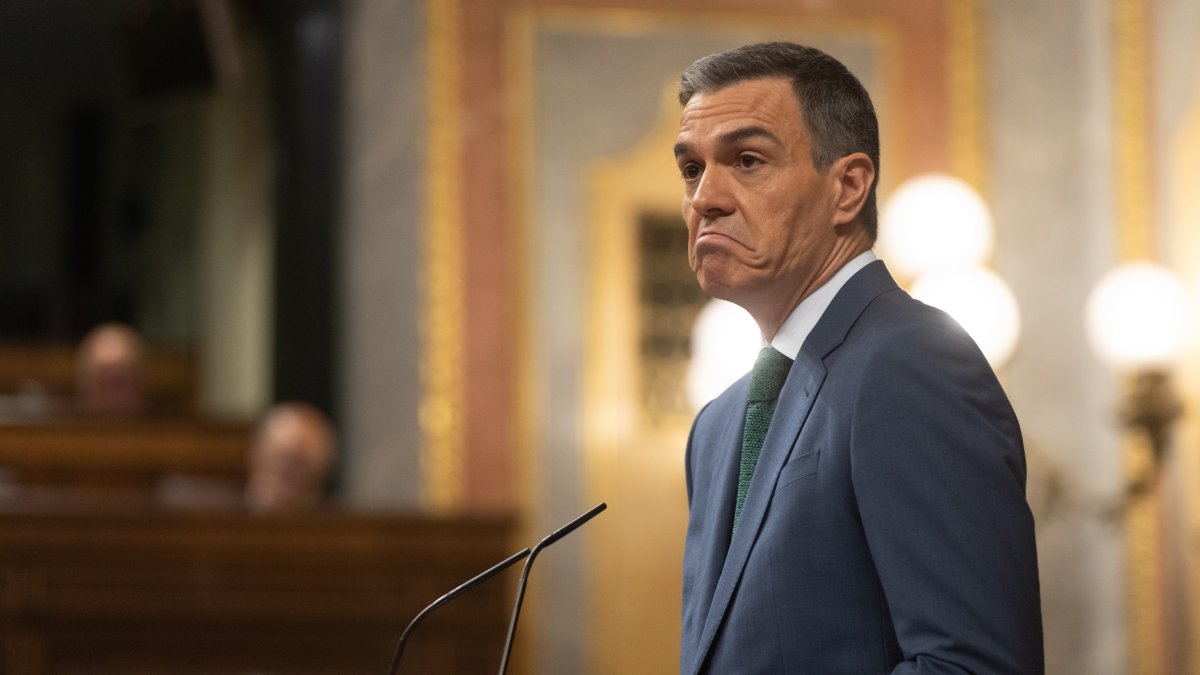 Pedro Sánchez durante una sesión en el Congreso de los Diputados.