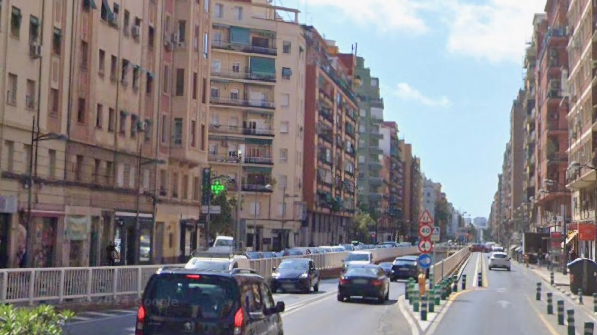 Túnel de la Avenida Pérez Galdós en Valencia