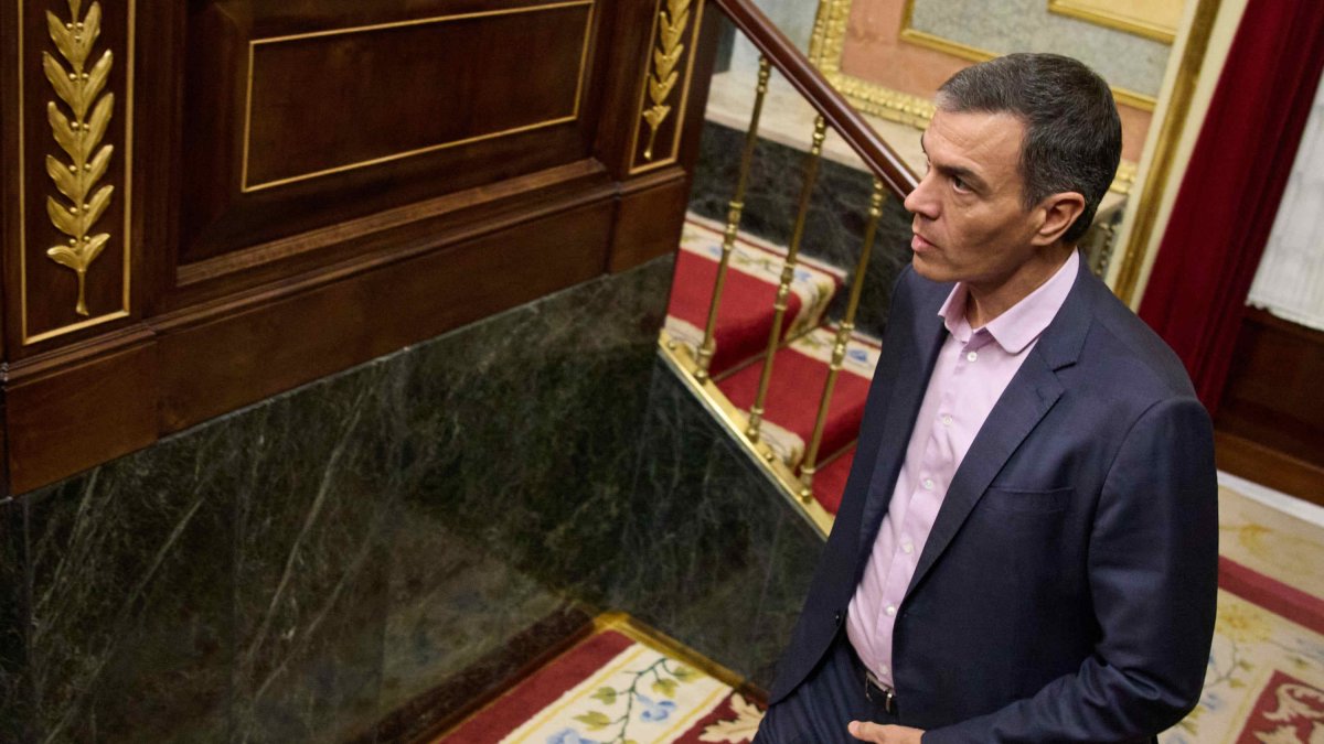 El presidente del Gobierno, Pedro Sánchez