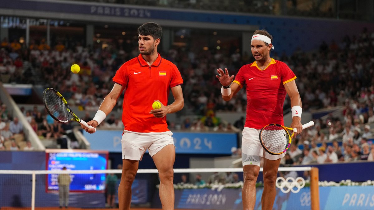 Rafa Nadal y Carlitos Alcaraz, en los JJOO de París