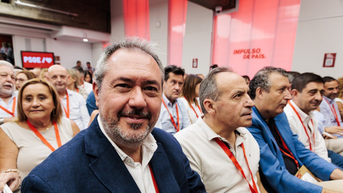 El secretario general del PSOE de Andalucía, Juan Espadas, durante la reunión del Comité Federal del PSOE