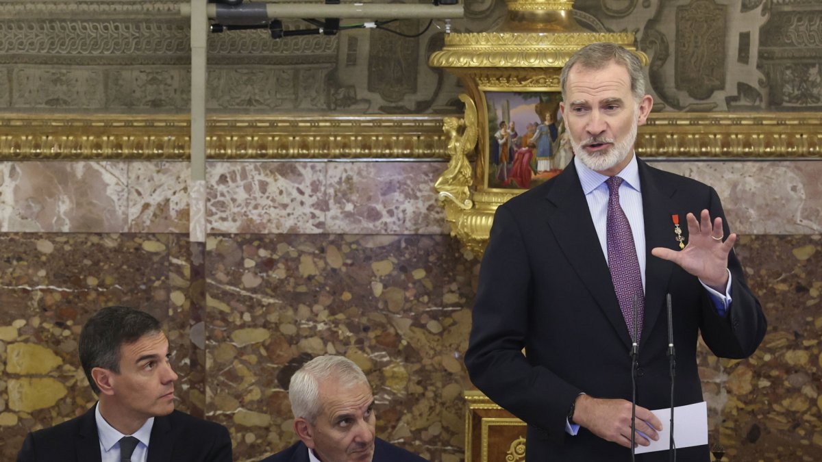 Felipe VI y Pedro Sanchez, el pasado 19 de junio en el décimo aniversario de la Coronación del Rey.