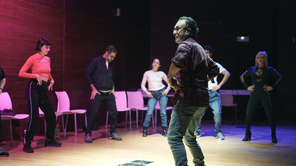 Andrés Navarro en la Escola Permament d' Escalante