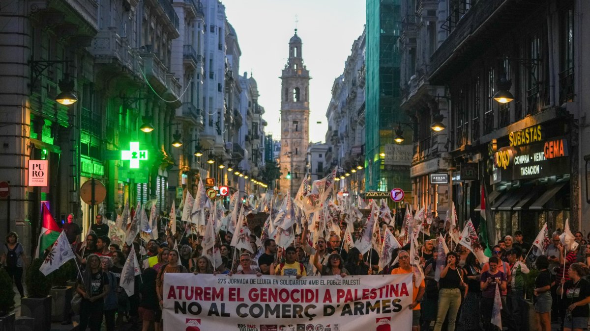 Movilización en València el 27 de septiembre en la 'Jornada de Lucha y Huelga General por Palestina'