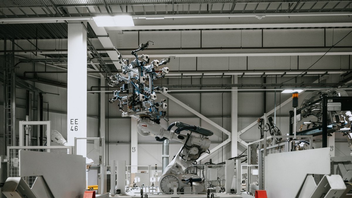 Picture shows JLR Halewood site in Liverpool, UK. Multimillion pound makover continues of its Merseyside production facility to create a factory of the future.