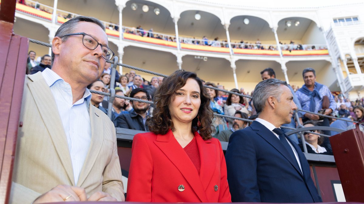 Isabel Díaz Ayuso, en Las Ventas, este sábado