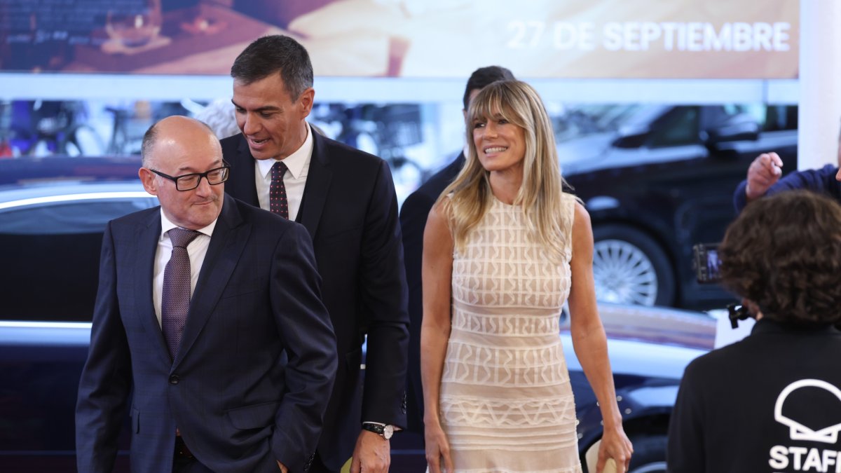 Pedro Sánchez y Begoña Gómez, durante su presencia en el reciente festival de cine de San Sebastián.