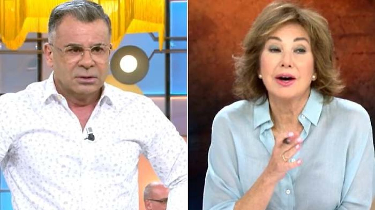 Jorge Javier Vázquez y Ana Rosa Quintana en una de sus famosas transiciones.