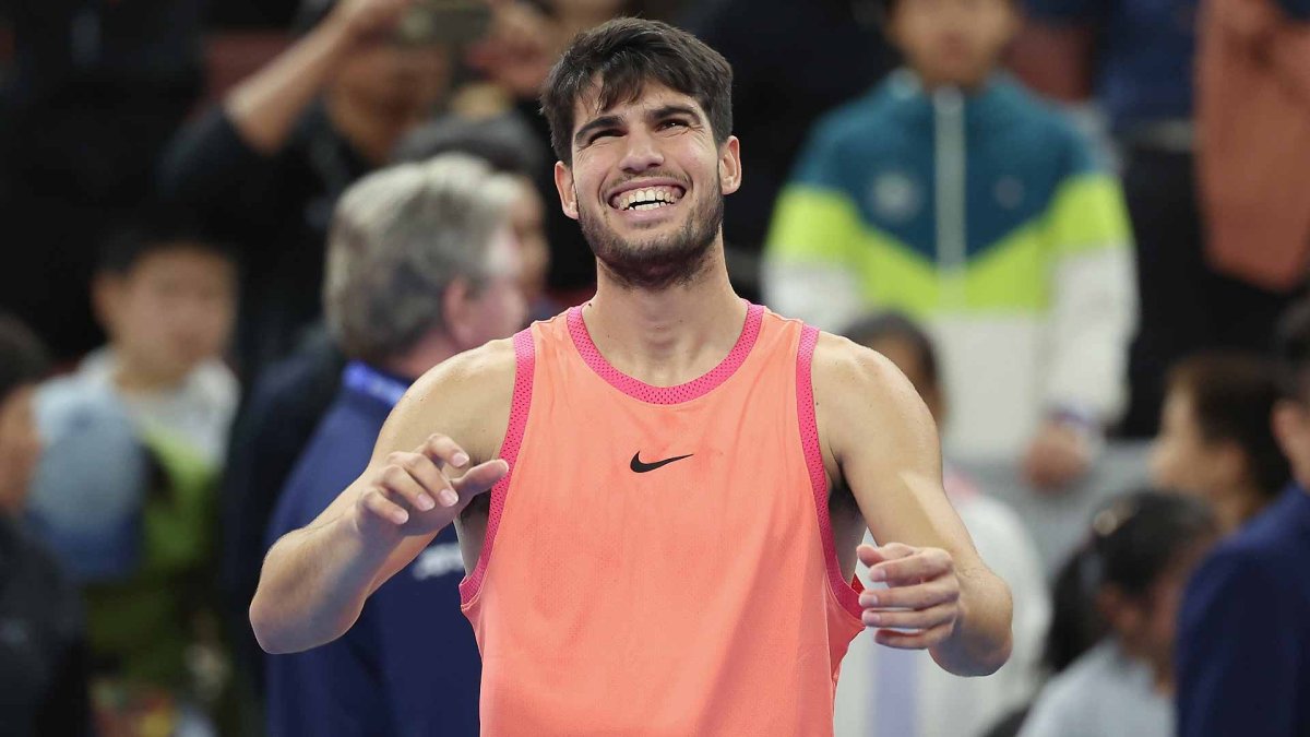 Carlos Alcaraz, tras ganar el ATP 500 de Pekín