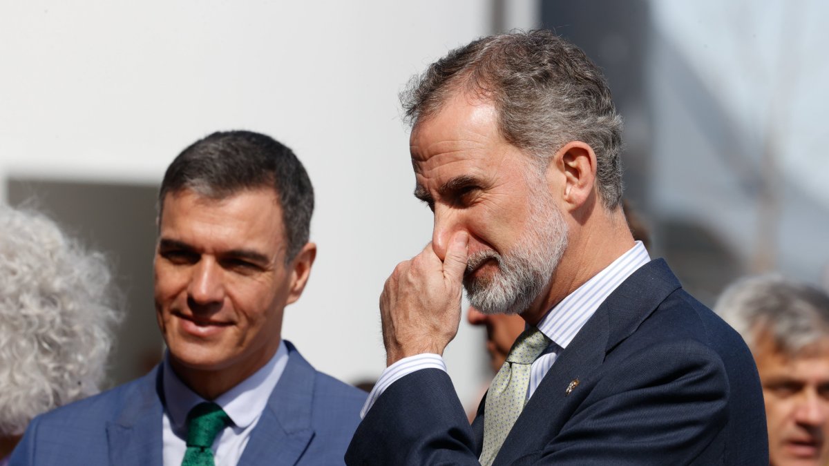 Pedro Sánchez y Felipe VI