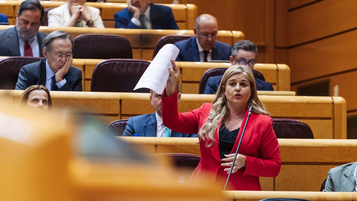 La vicepresidenta tercera de la Mesa del Senado, Eva Ortiz.