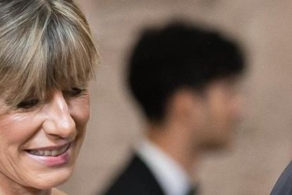 La mujer del presidente del Gobierno, Begoña Gómez, y el presidente del Gobierno, Pedro Sánchez.