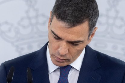 El presidente del Gobierno, Pedro Sánchez