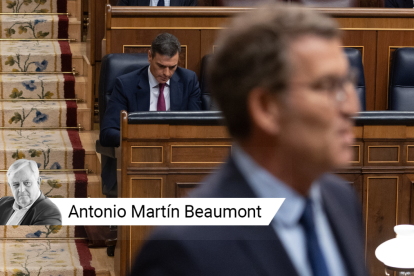 Pedro Sánchez y Alberto Núñez Feijóo en el Congreso de los Diputados.