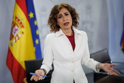 La vicepresidenta del Gobierno, María Jesús Montero.