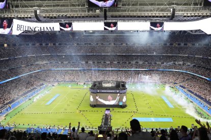 El Santiago Bernabéu, en una celebración.